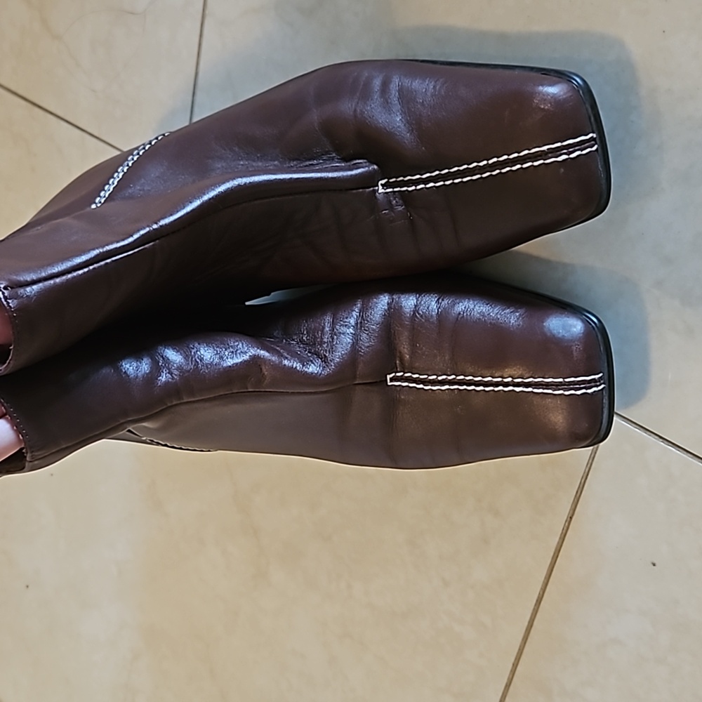 Leather boots